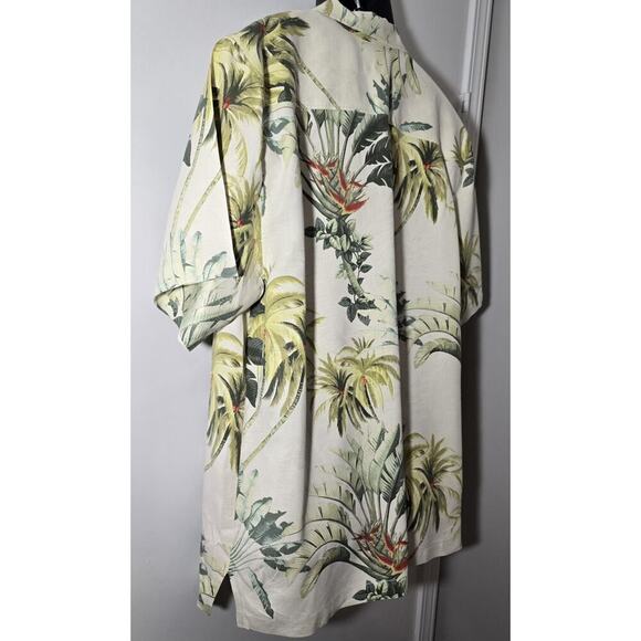 MENS VINTAGE TOMMY BAHAMA HAWAIIAN SHIRT SILK Bird of Paradise Palms L - Picture 7 of 11